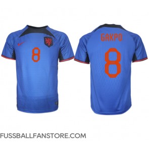 Niederlande Cody Gakpo #8 Replik Auswärtstrikot WM 2022 Kurzarm